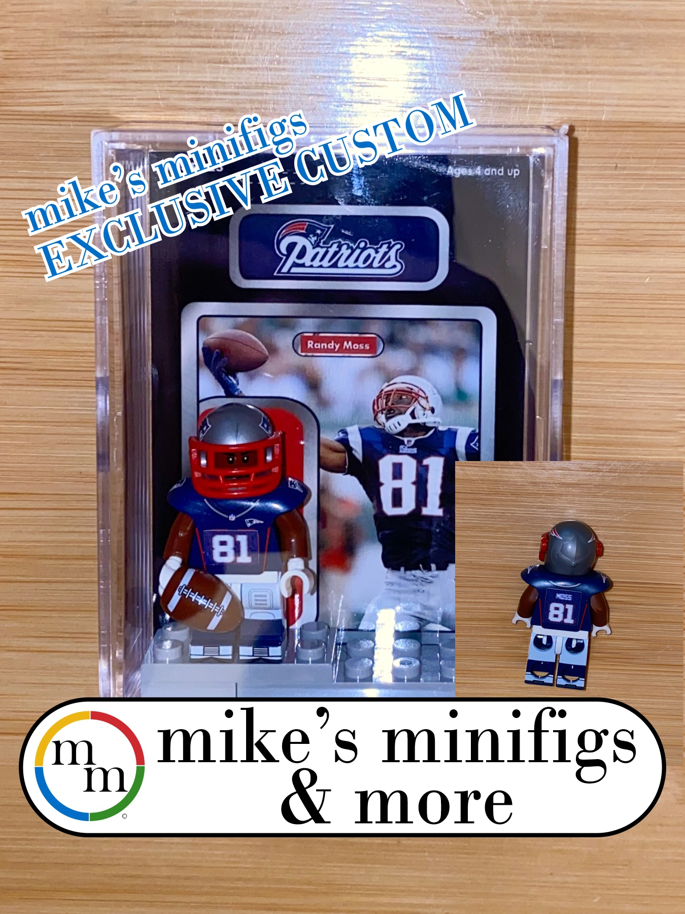 Custom Minifigure Football Buffalo Bills