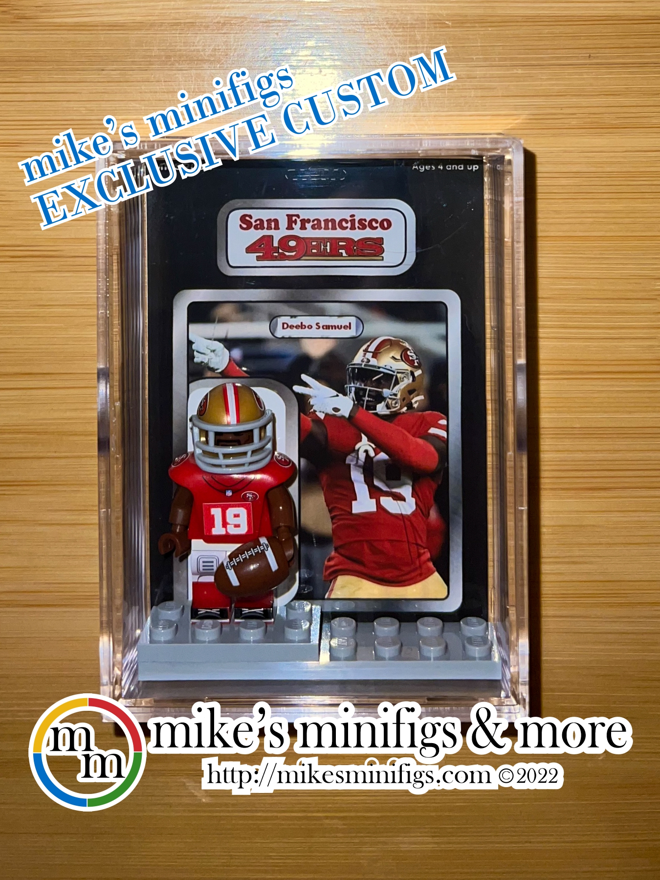 Lego JOE MONTANA Custom Minifig Football San Francisco 49ers NFL