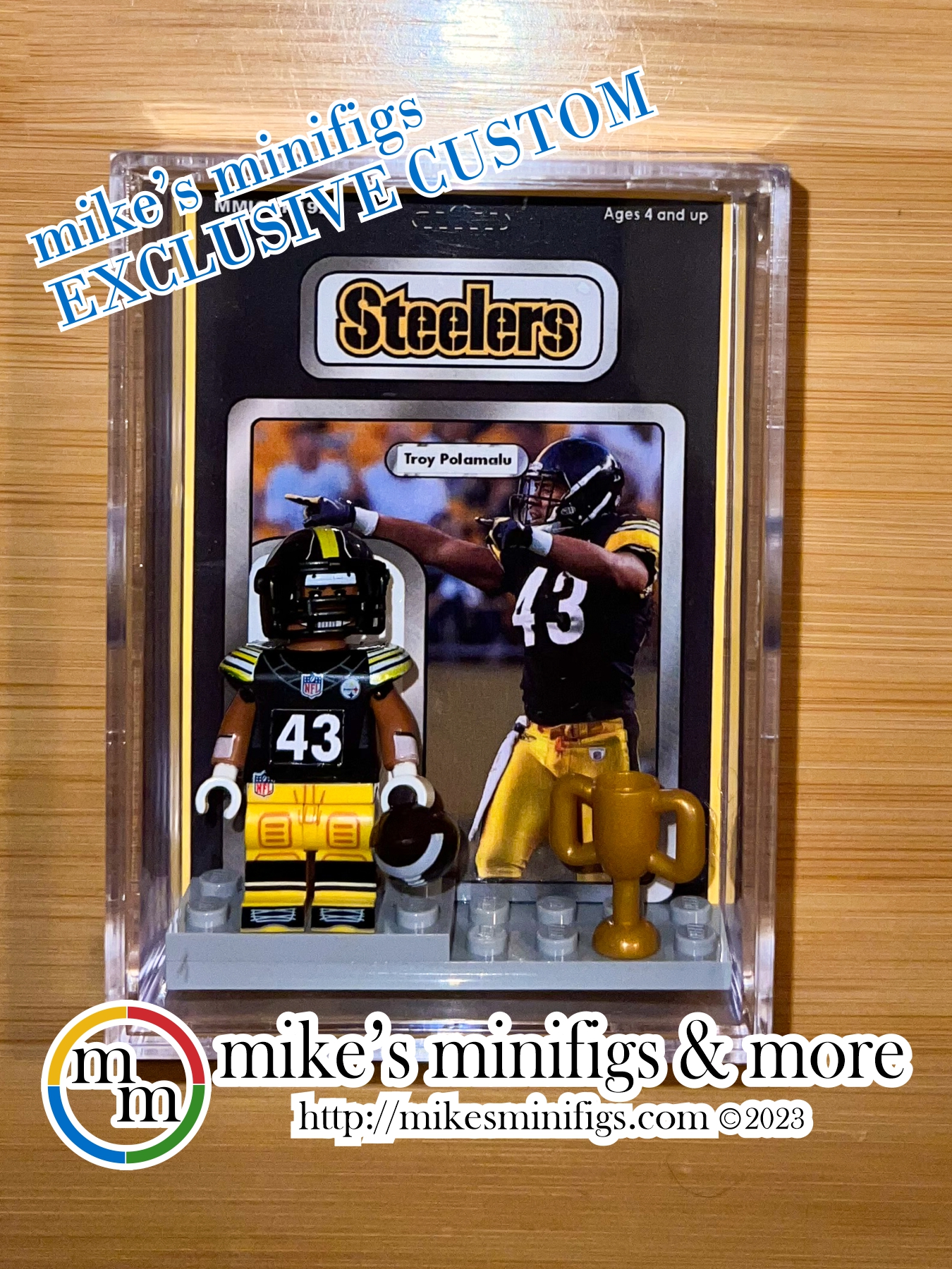 NFL: Pittsburgh Steelers #43 Troy Polamalu – Mike's Minifigs & More